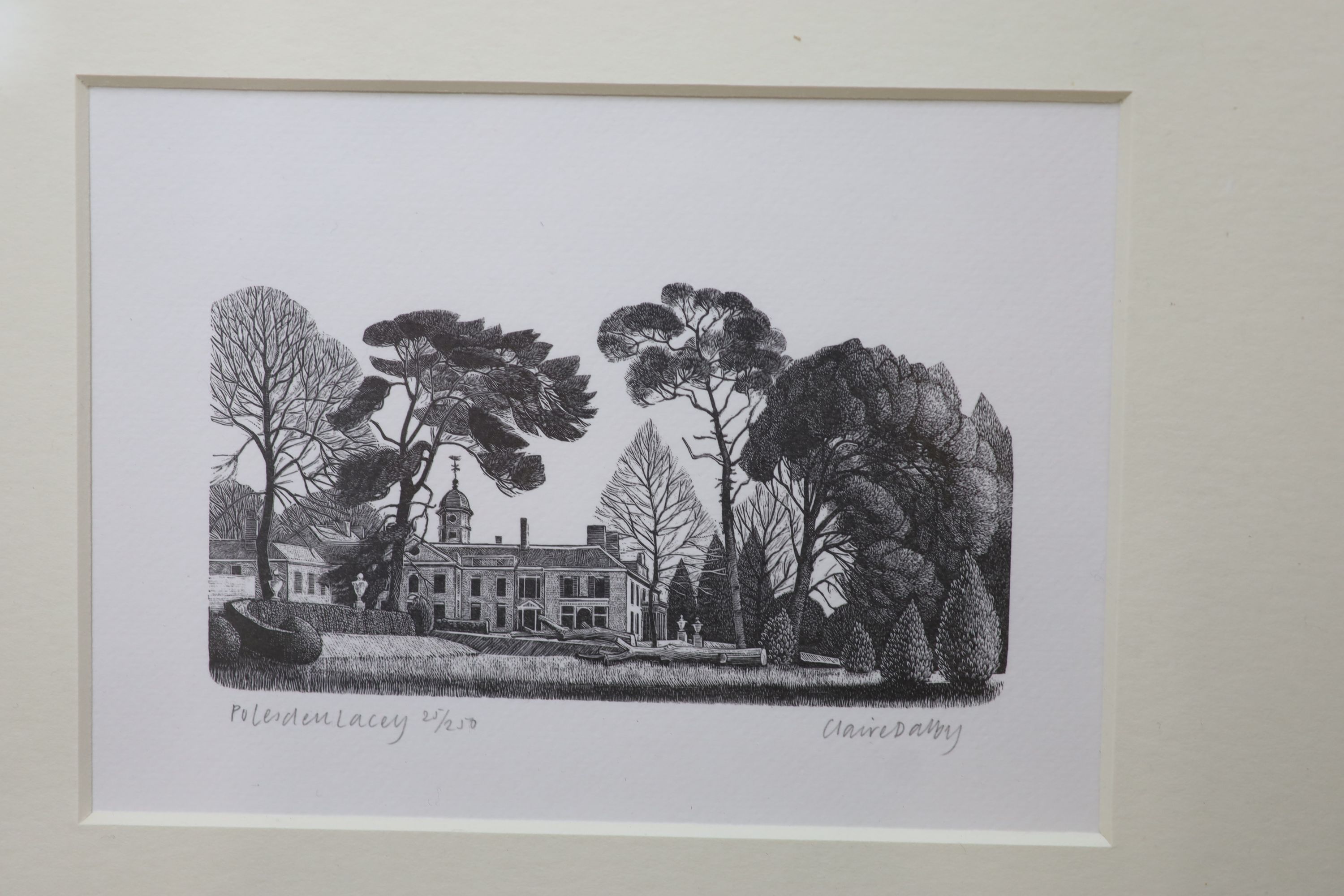 Seven assorted near contemporary wood engravings by George Tute, Monica Poole, Peter Reddick, Peter S. Smith, Claire Bulby and AC Garrett, largest 50 x 25cm